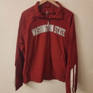 Nike Washington State College Jacket Red Mens sz Large